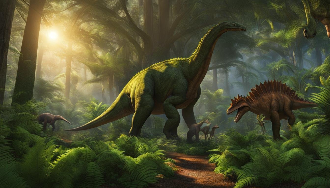 Coevolution of Dinosaurs and Prehistoric Flora