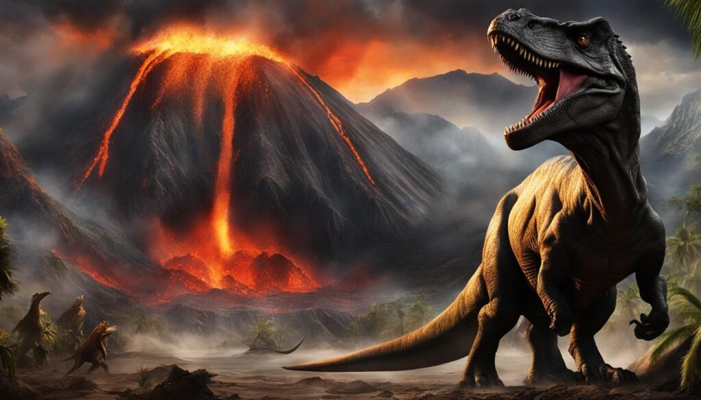Mass extinction volcano