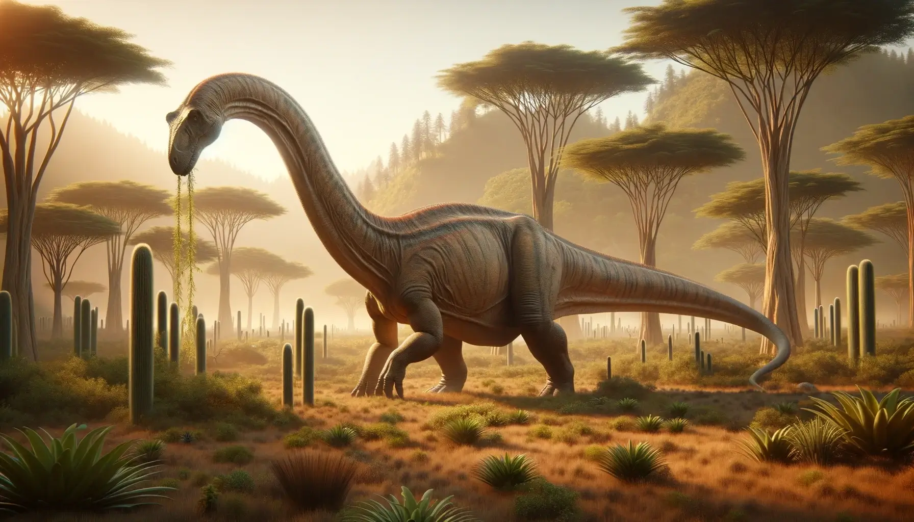 Aragosaurus in natural Early Cretaceous setting.