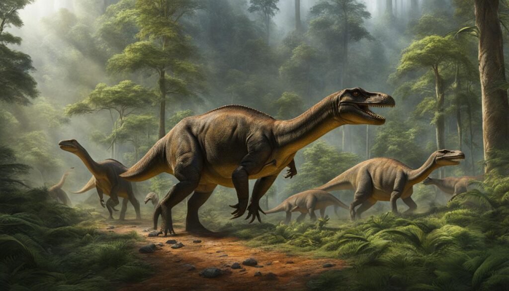 early Jurassic dinosaur herd