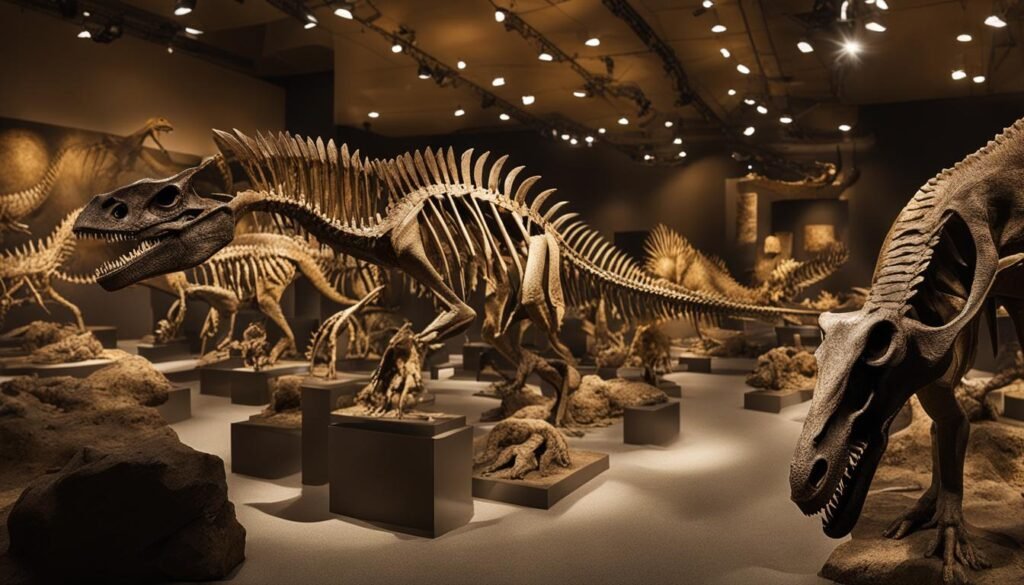 replica dinosaur fossils