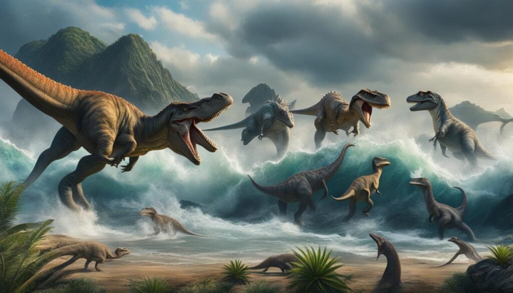 sea level changes and dinosaur diversity