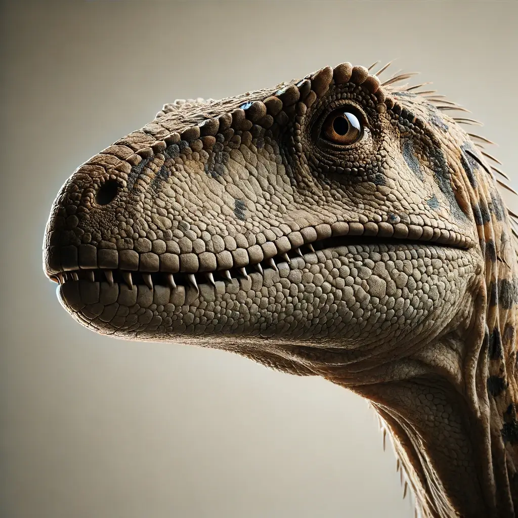 Portrait of Eodromaeus early theropod dinosaur head