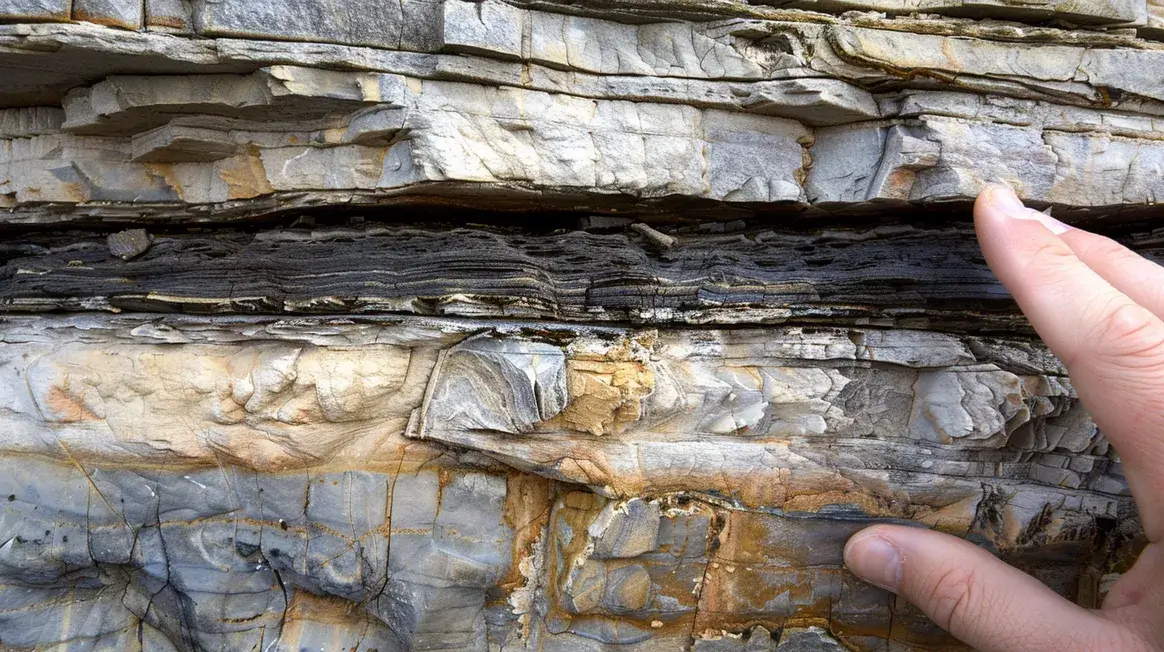 What is the K-Pg boundary: Dark line in rock layers separating Cretaceous and Paleogene periods