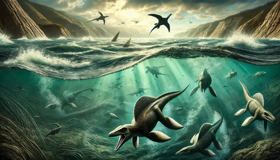 How did oceans move in the Cretaceous: Strong currents moving marine reptiles and sediment in ancient sea